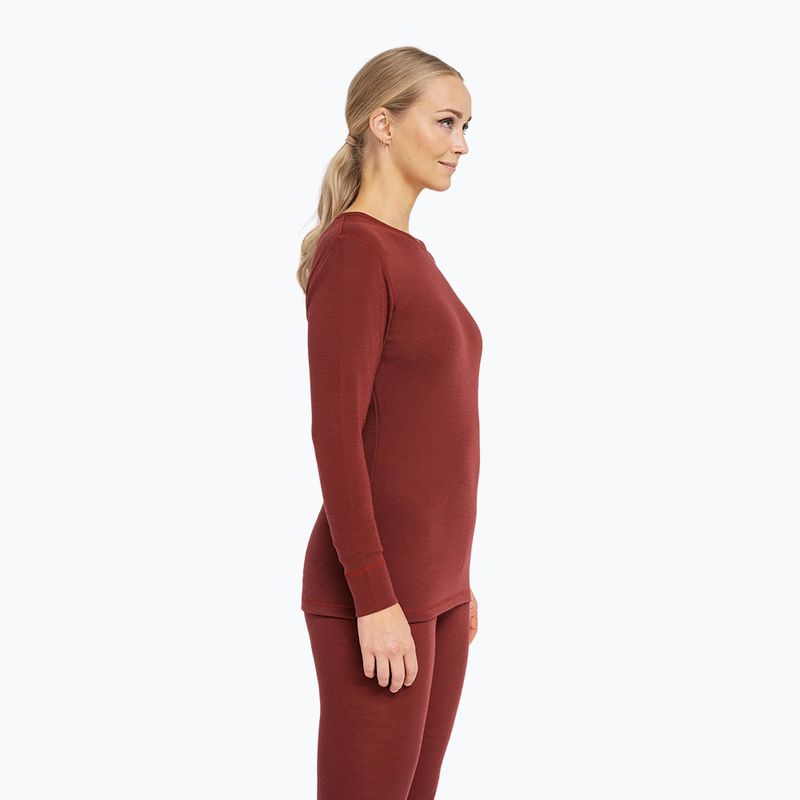 Bluza termoaktywna damska Dovre 100% Merino Wool burgundy 2