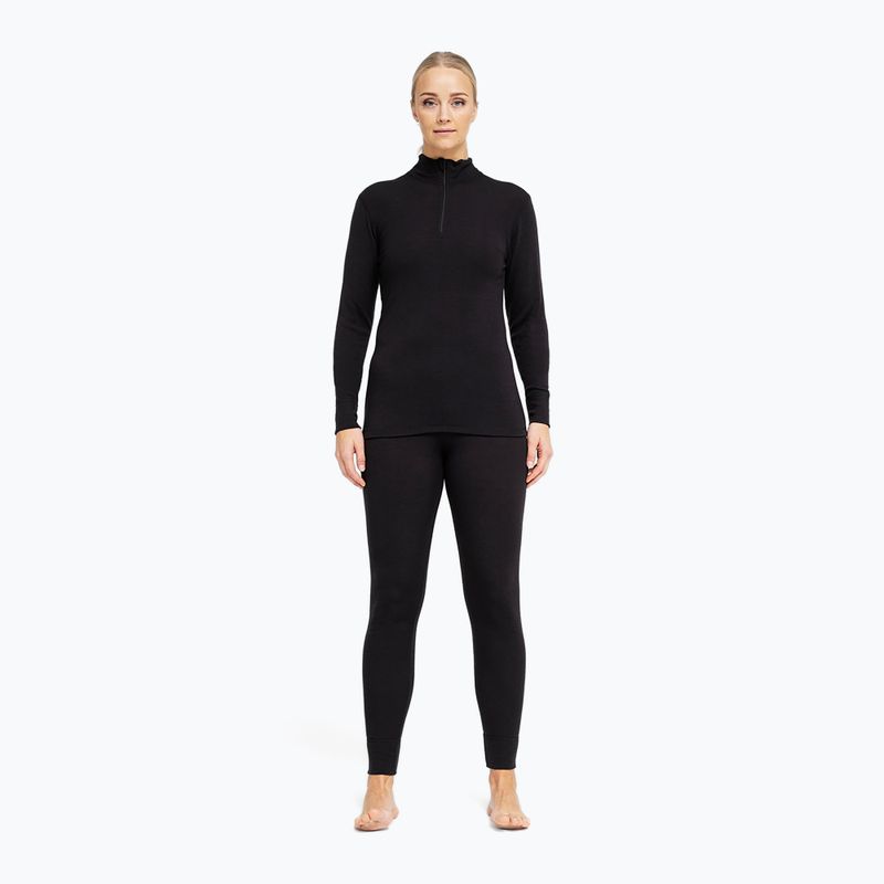 Bluza termoaktywna damska Dovre Wool Zip black 2