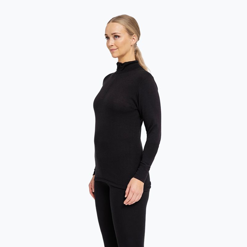 Bluza termoaktywna damska Dovre Wool Zip black 3