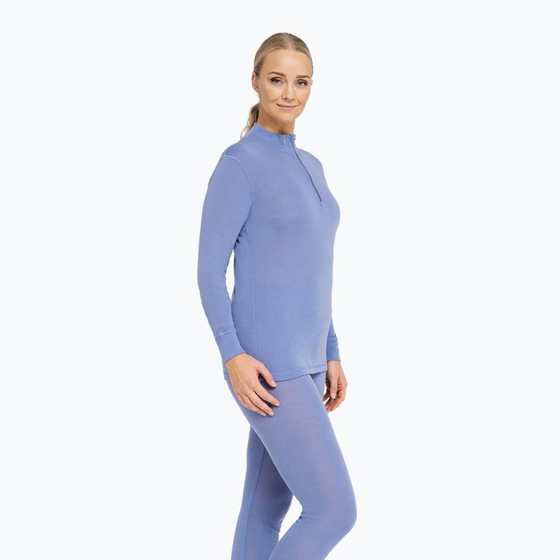 Bluza termoaktywna damska Dovre Wool Zip blue 4