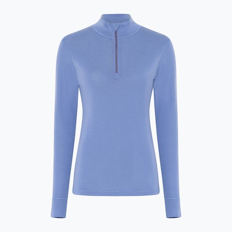 Bluza termoaktywna damska Dovre Wool Zip blue 5