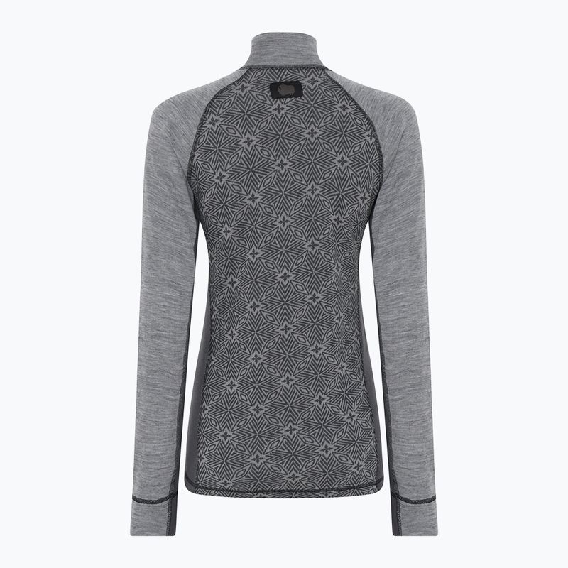 Bluza termoaktywna damska Dovre Wool Organic Half Zip grey 6