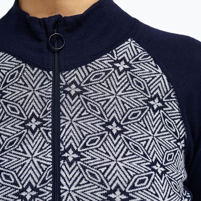 Bluza termoaktywna damska Dovre Wool Organic Half Zip navy 4