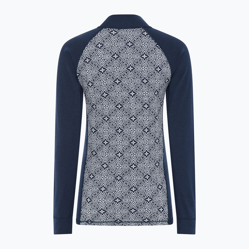 Bluza termoaktywna damska Dovre Wool Organic Half Zip navy 7