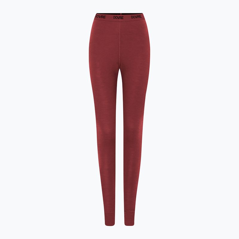 Spodnie termoaktywne damskie Dovre Wool Pants burgundy 2