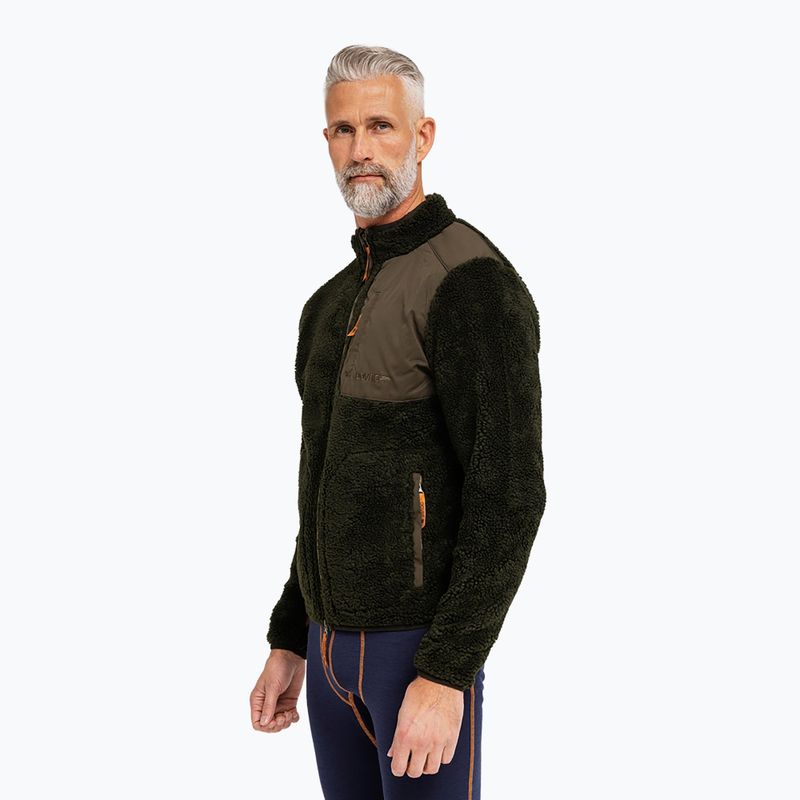 Bluza polarowa męska Dovre Teddy Fleece green 2