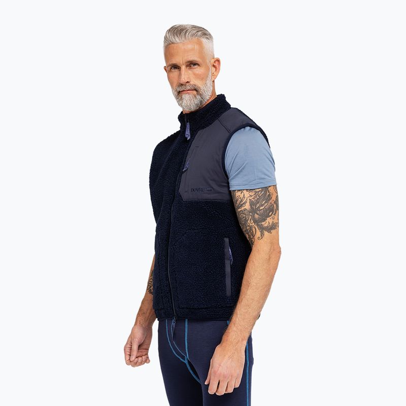 Bezrękawnik męski Dovre Teddy Fleece navy 2