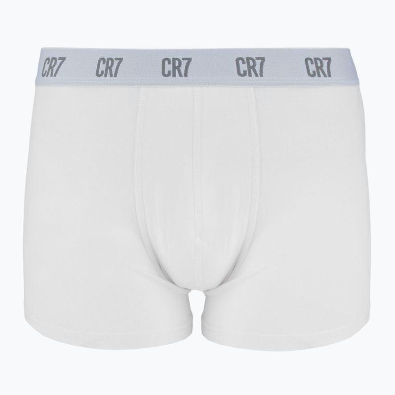 Bokserki męskie CR7 Basic Trunk 3 pary white/ greymelange/ black 4