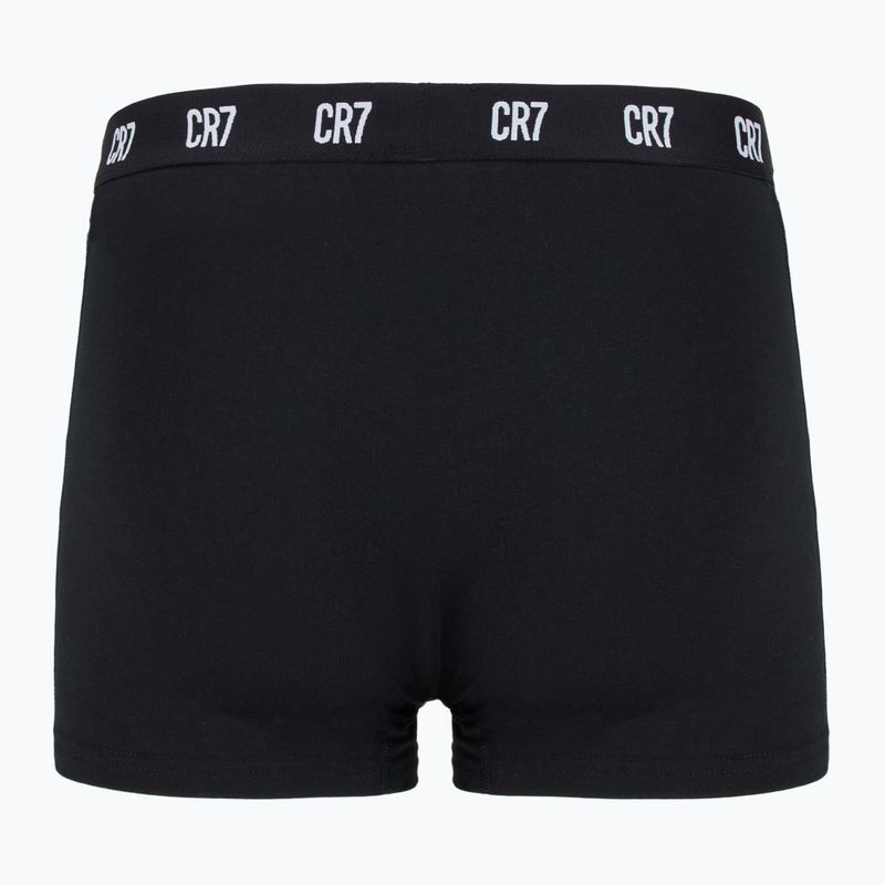 Bokserki męskie CR7 Basic Trunk 3 pary white/ greymelange/ black 5