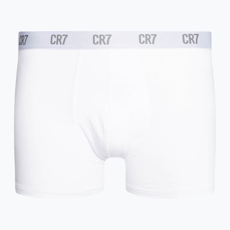 Bokserki męskie CR7 Basic Trunk 3 pary grey melange/white/navy 2