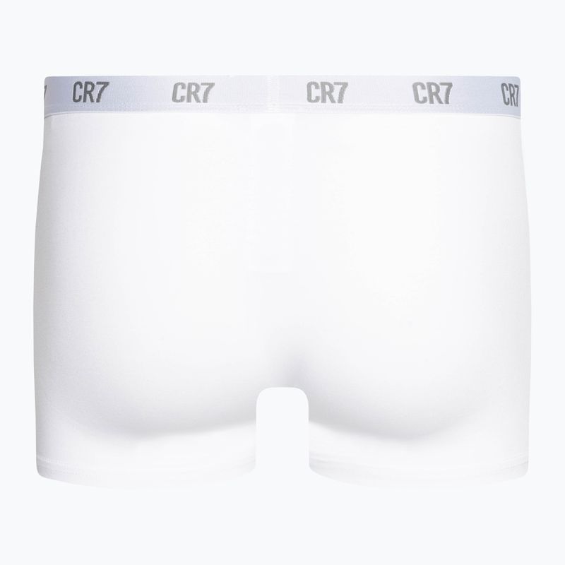 Bokserki męskie CR7 Basic Trunk 3 pary grey melange/white/navy 3