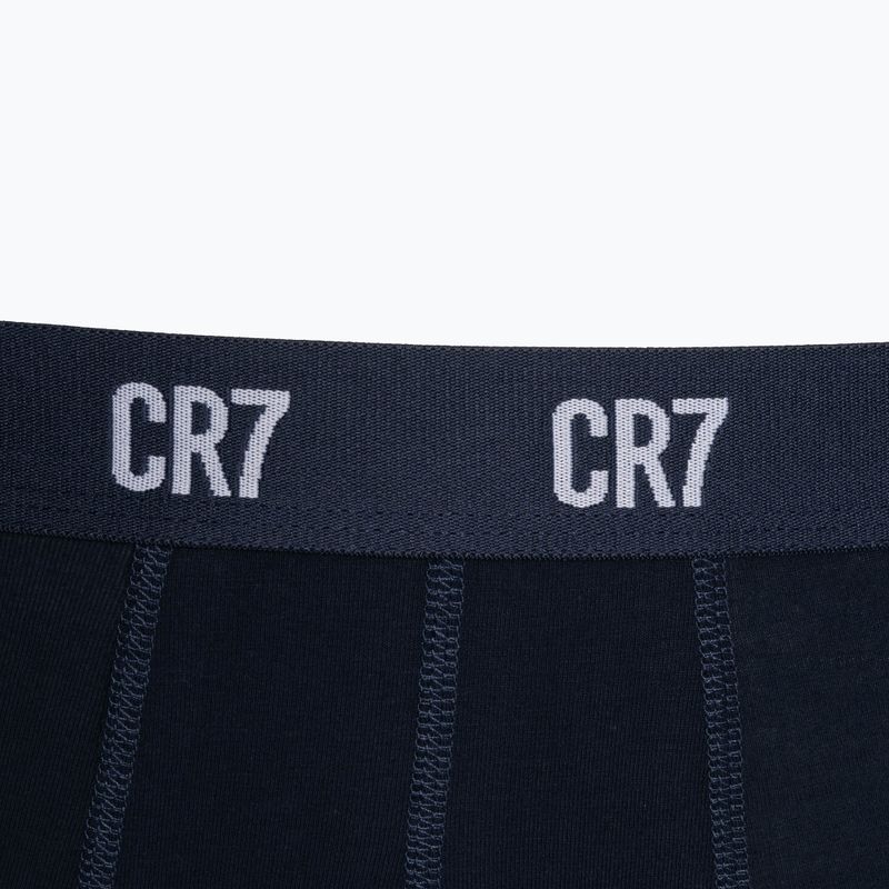 Bokserki męskie CR7 Basic Trunk 3 pary grey melange/white/navy 10