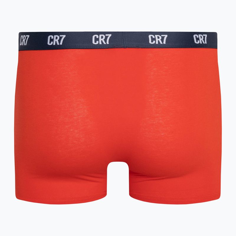 Bokserki męskie CR7 Basic Trunk 3 pary grey melange/red/navy 6