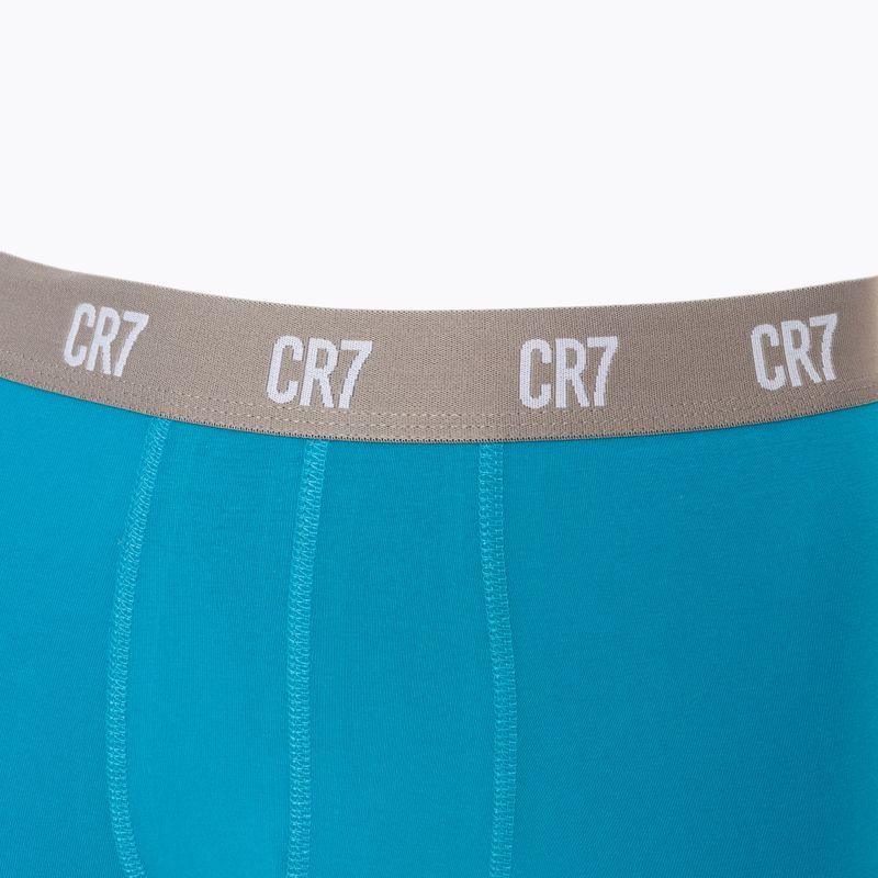 Bokserki męskie CR7 Basic Trunk 3 pary black/ green/ light green 6