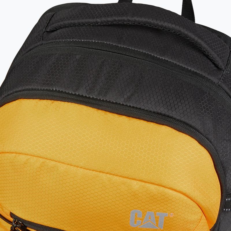Plecak miejski Caterpillar Logan Backpack 25 l black/yellow 5