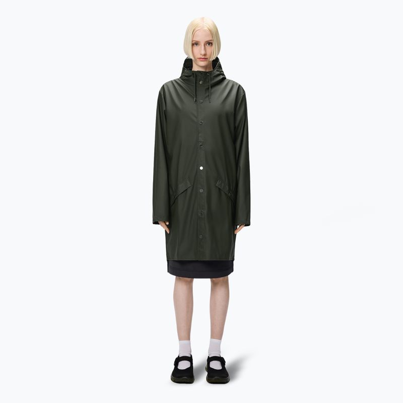 Kurtka Rains Long Jacket green 3