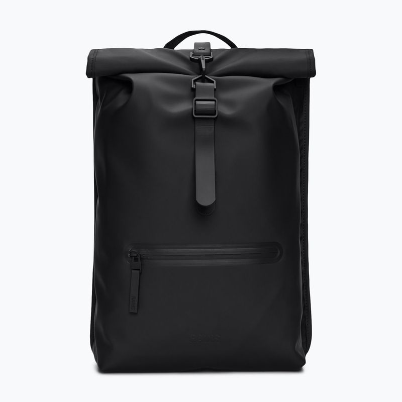 Plecak miejski Rains Rucksack Rolltop 17 l black