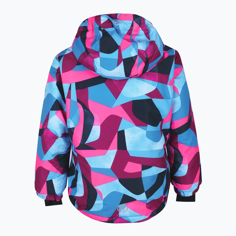 Kurtka narciarska dziecięca Color Kids Ski Jacket AOP AF 10.000 pink glo 3