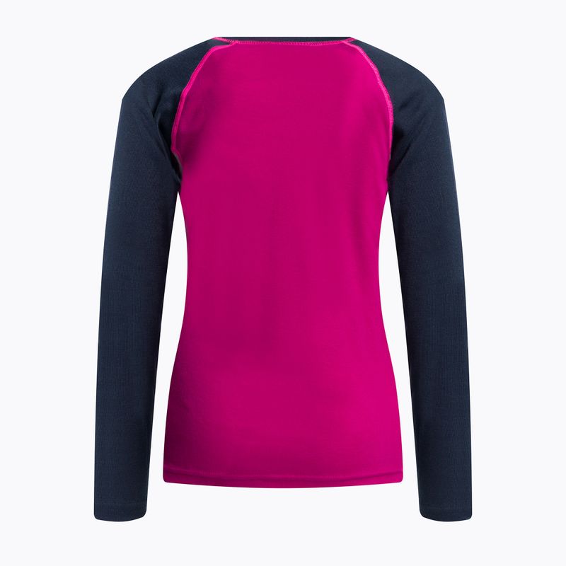 Komplet bielizny termoaktywnej dziecięcej Color Kids Ski Underwear Colorblock festival fuchsia 3
