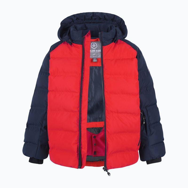 Kurtka narciarska dziecięca Color Kids Ski Jacket Quilted AF 10.000 racing red 2