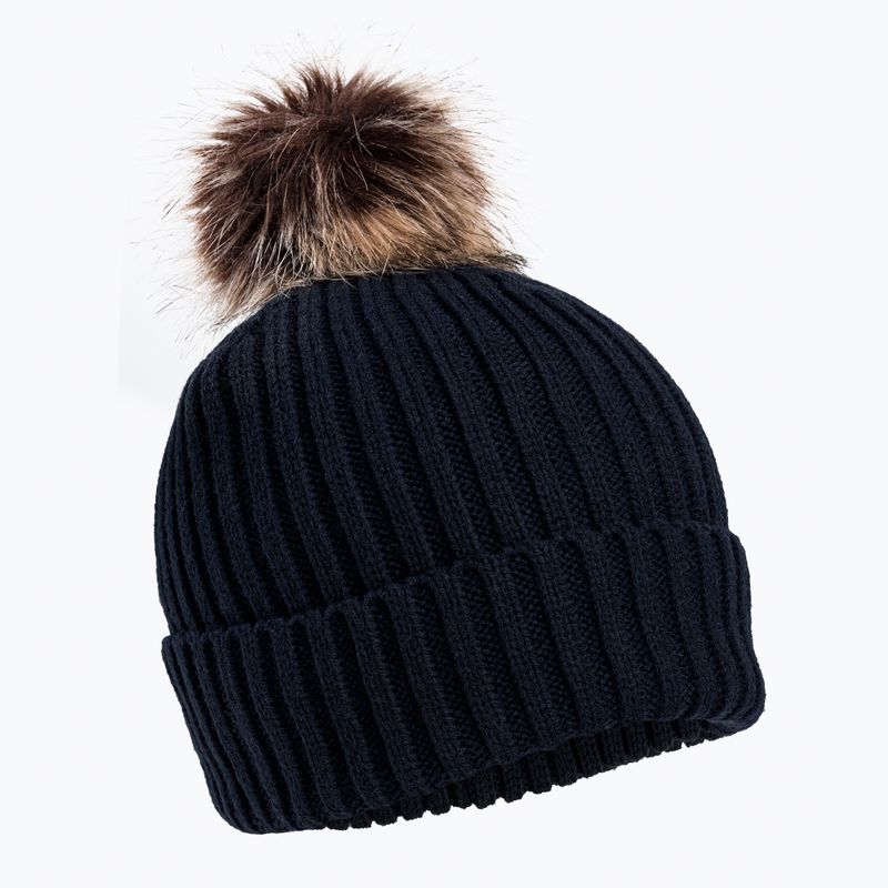 Czapka zimowa dziecięca Color Kids Hat w. Detachable Fake Fur total eclipse