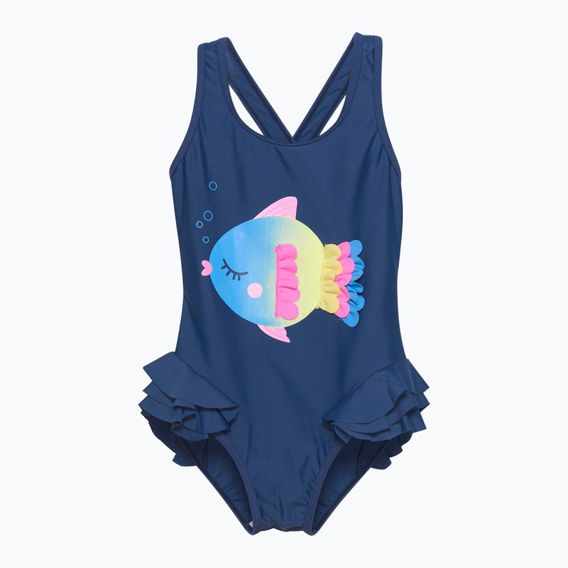 Strój kąpielowy jednoczęściowy dziecięcy Color Kids Application dark/denim
