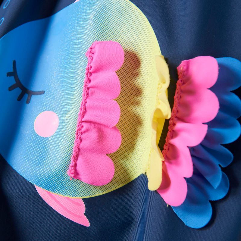 Strój kąpielowy jednoczęściowy dziecięcy Color Kids Application dark/denim 3