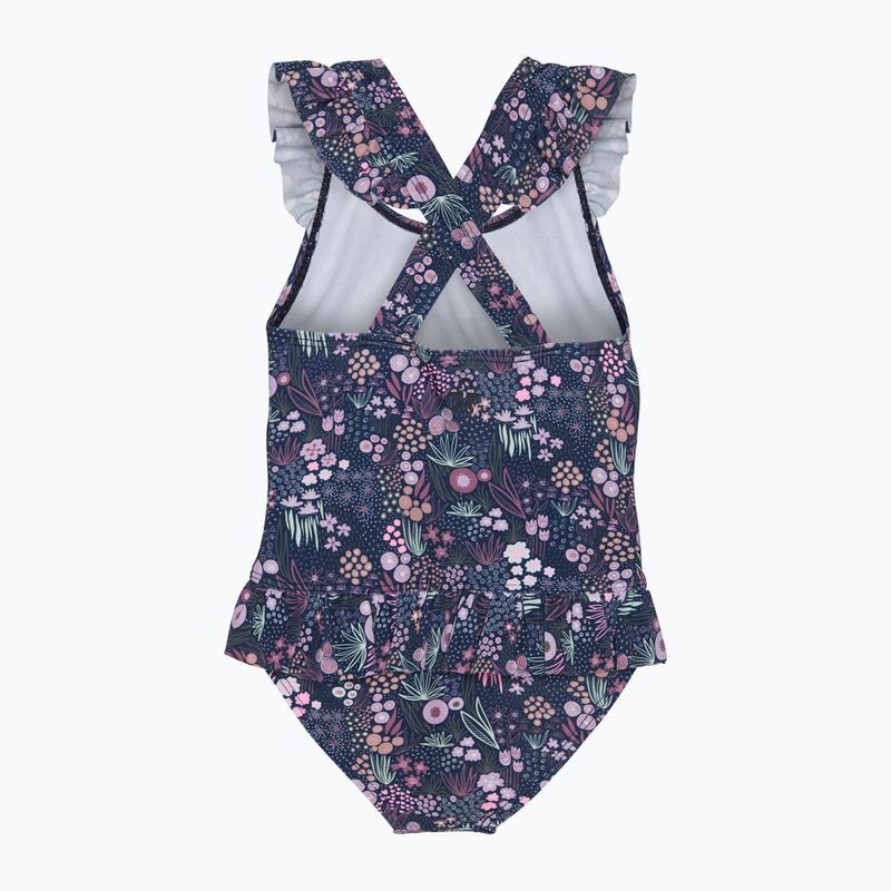 Strój kąpielowy jednoczęściowy dziecięcy Color Kids Frills AOP dark/denim 2