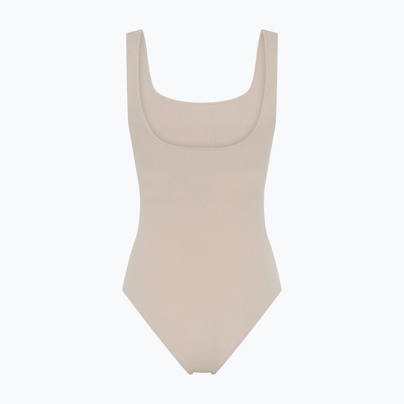 Body treningowe damskie Girlfriend Collective Penny Square Neck cream 8