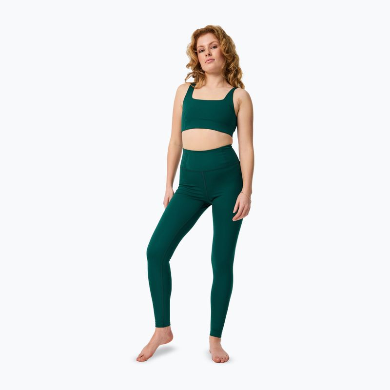 Biustonosz treningowy Girlfriend Collective Rib Tommy rain forest 2