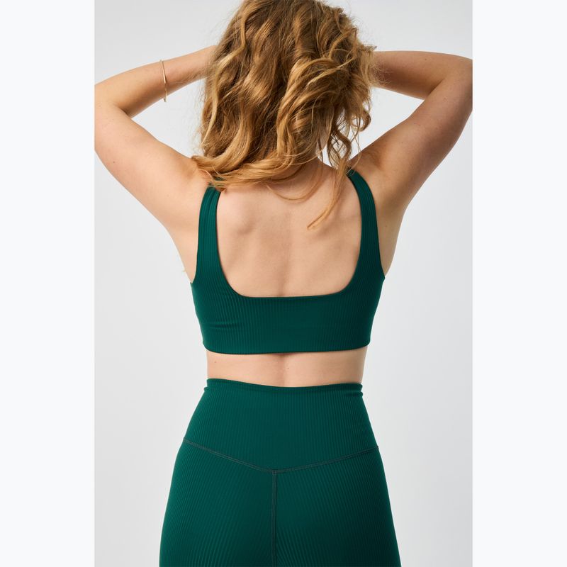 Biustonosz treningowy Girlfriend Collective Rib Tommy rain forest 3