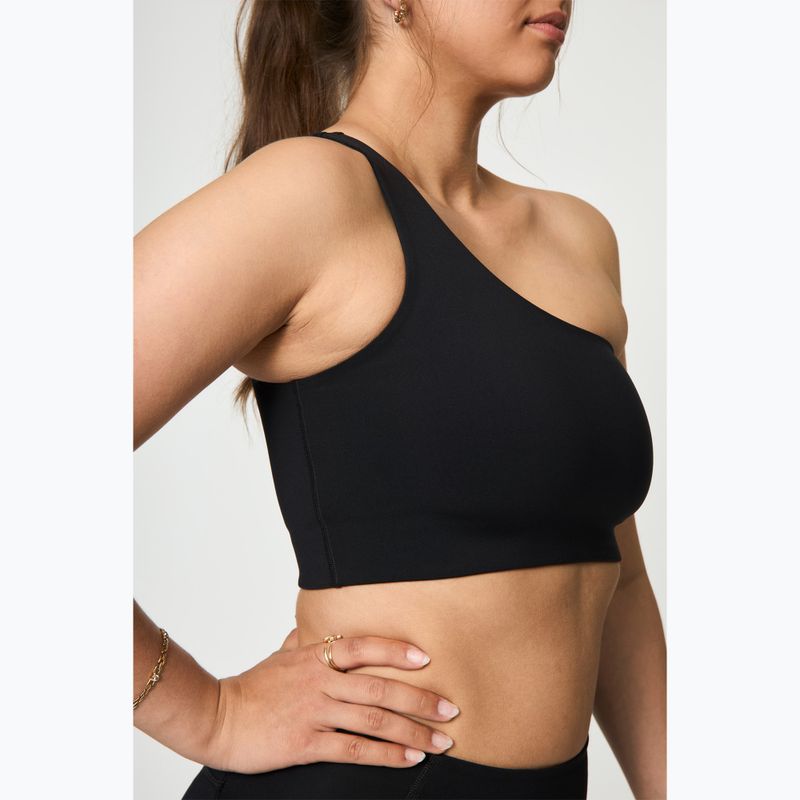 Biustonosz treningowy Girlfriend Collective Bianca One Shoulder black 4
