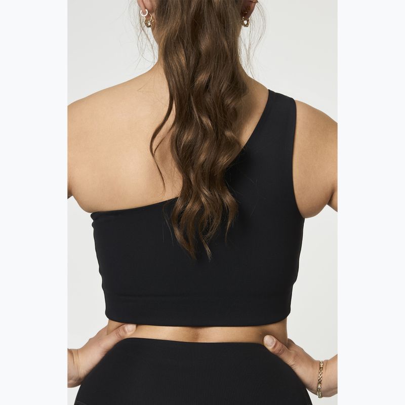 Biustonosz treningowy Girlfriend Collective Bianca One Shoulder black 5