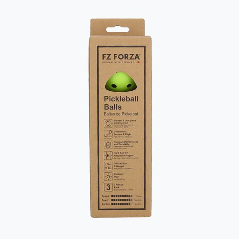 Piłki do pickleballa FZ Forza 40H 3 pack yellow 2