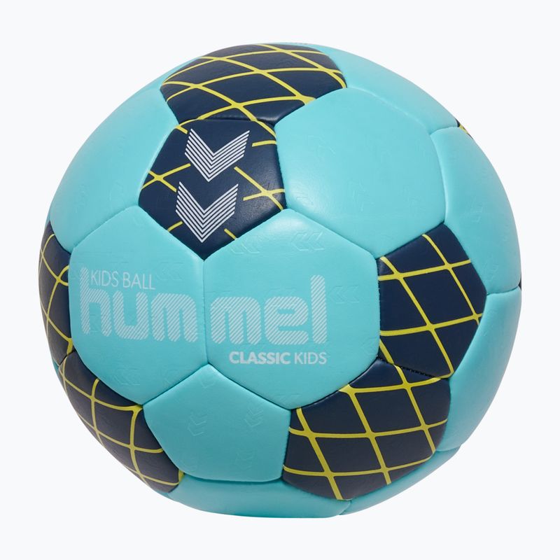 Piłka do piłki ręcznej dla dzieci Hummel Classic HB Jr light blue/marine/yellow size 0 2