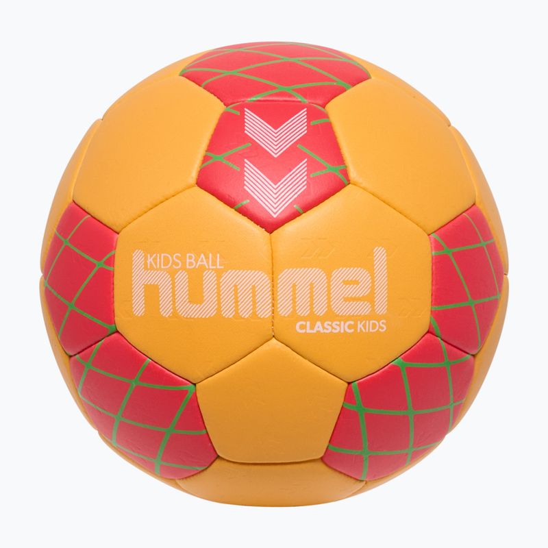 Piłka do piłki ręcznej dla dzieci Hummel Classic HB Jr orange/red/green size 0.0