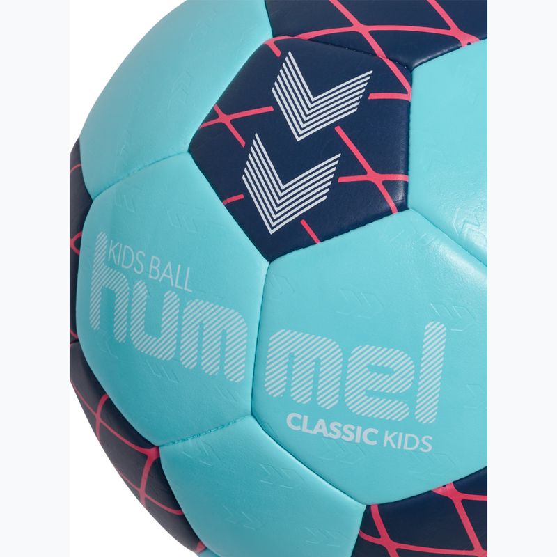 Piłka do piłki ręcznej dla dzieci Hummel Classic HB Jr light blue/marine/red size 1 4