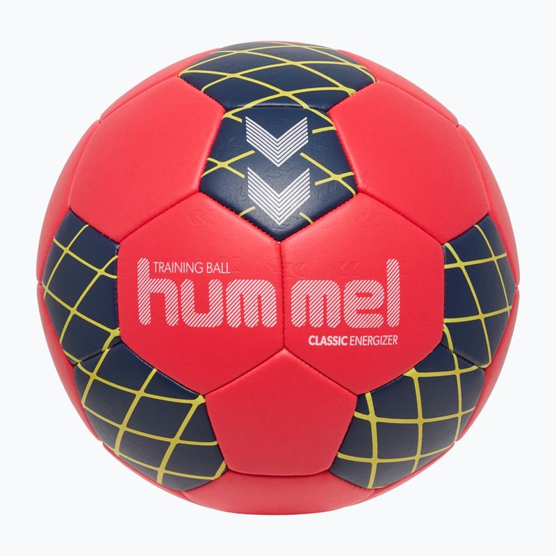 Piłka do piłki ręcznej Hummel Classic Energizer off white/light blue/marine size 2