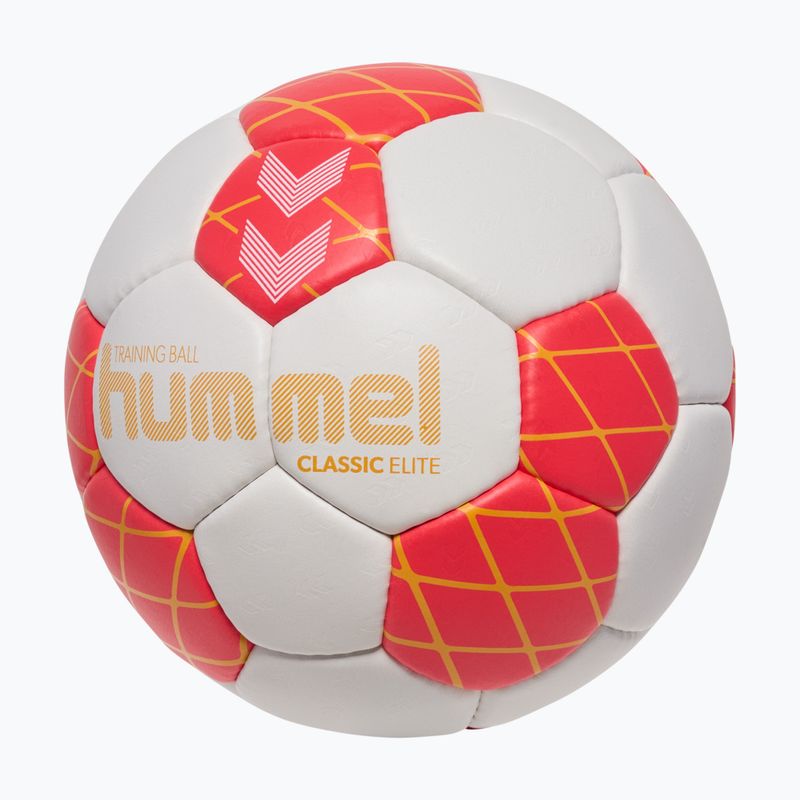 Piłka do piłki ręcznej Hummel Classic Elite HB off white/red/orange size 3 2