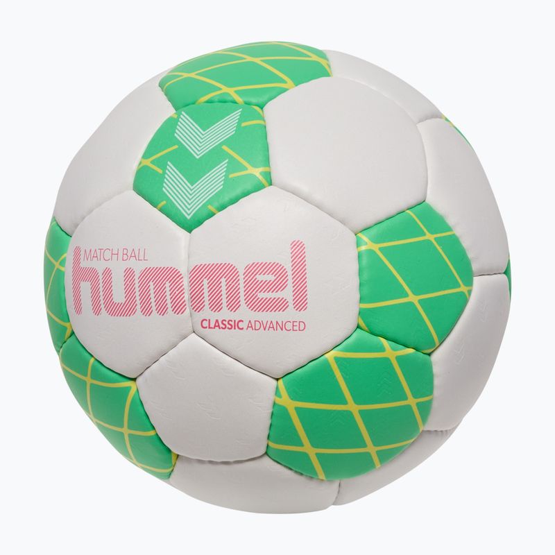 Piłka do piłki ręcznej Hummel Classic Advanced HB off white/green/yellow size 2 2