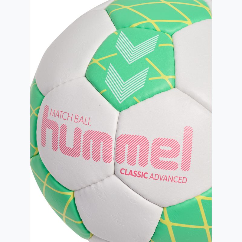 Piłka do piłki ręcznej Hummel Classic Advanced HB off white/green/yellow size 2 4