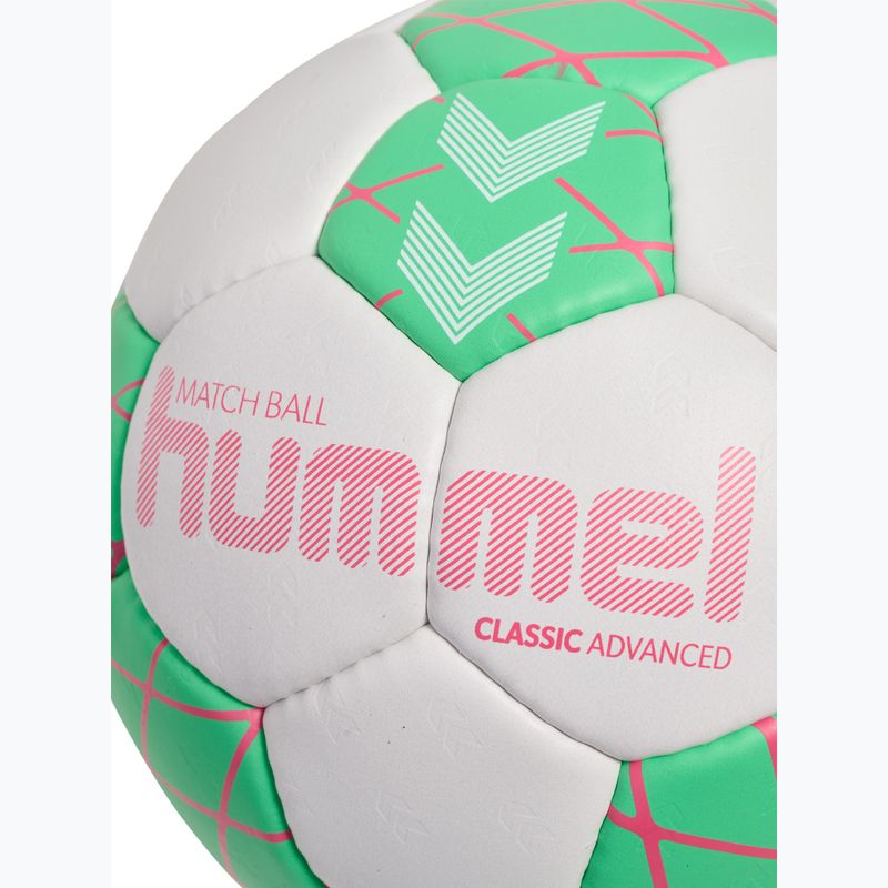 Piłka do piłki ręcznej Hummel Classic Advanced HB off white/green/red size 3 4