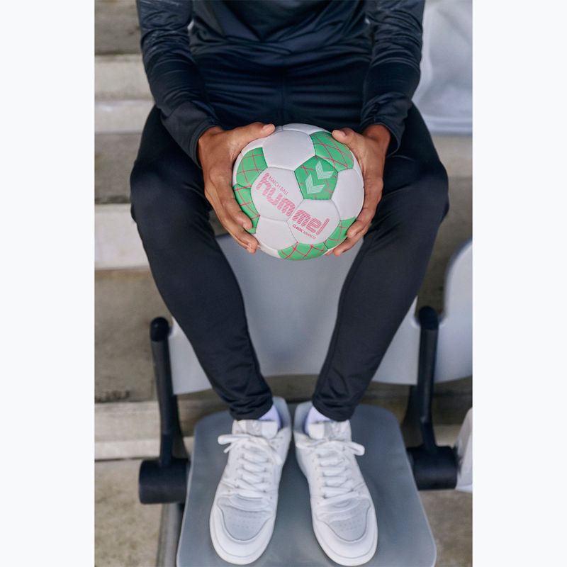 Piłka do piłki ręcznej Hummel Classic Advanced HB off white/green/red size 3 6