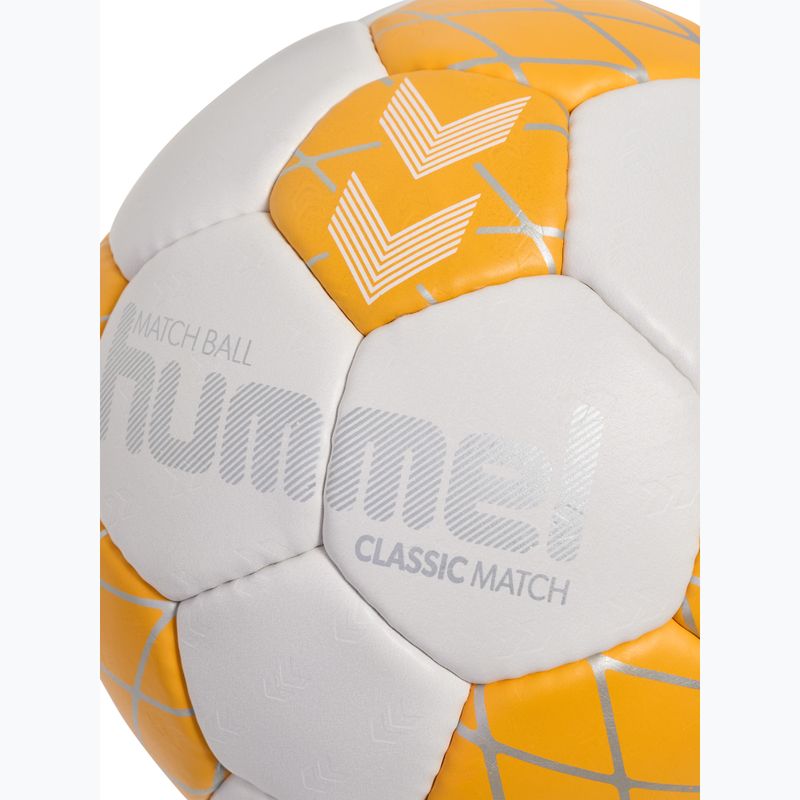 Piłka do piłki ręcznej Hummel Classic Match HB off white/orange/silver size2 4