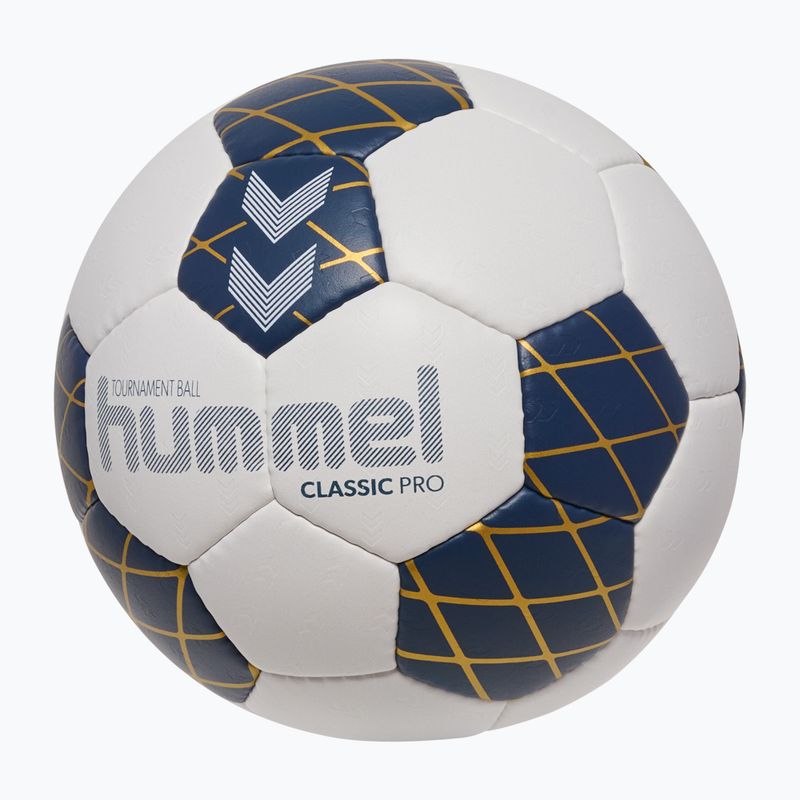 Piłka do piłki ręcznej Hummel Classic Pro HB off white/marine/gold size 3 2