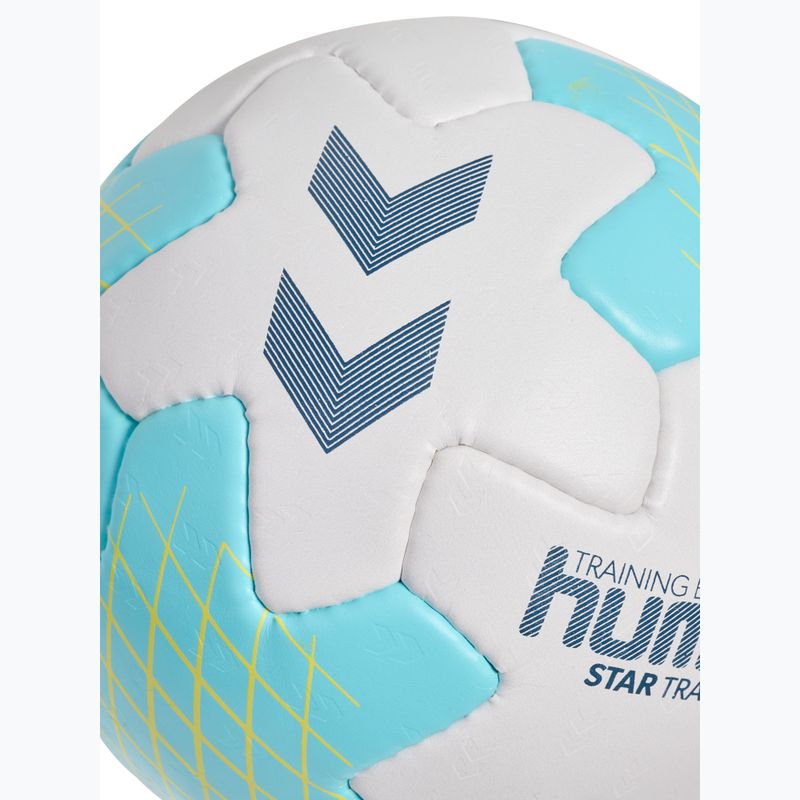 Piłka do piłki ręcznej Hummel Startraining HB white/light blue/navy size 1 4