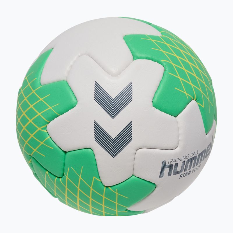 Piłka do piłki ręcznej Hummel Star Elite HB off white/green/yellow size 1 2