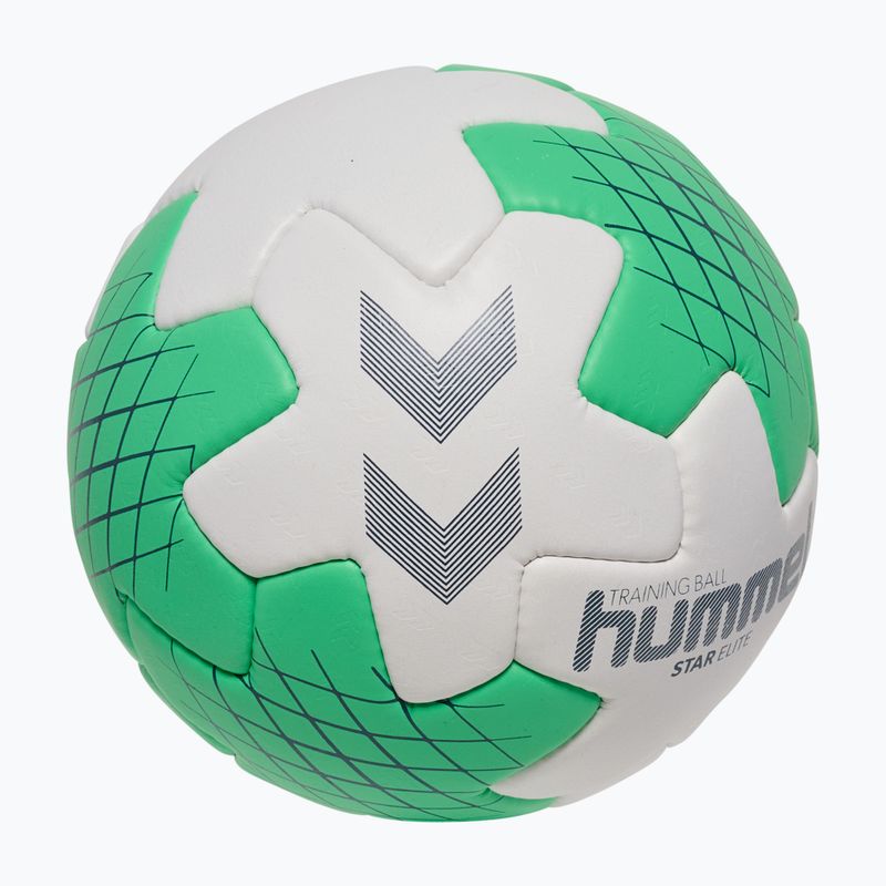 Piłka do piłki ręcznej Hummel Star Elite HB white/green/marine size 3 2