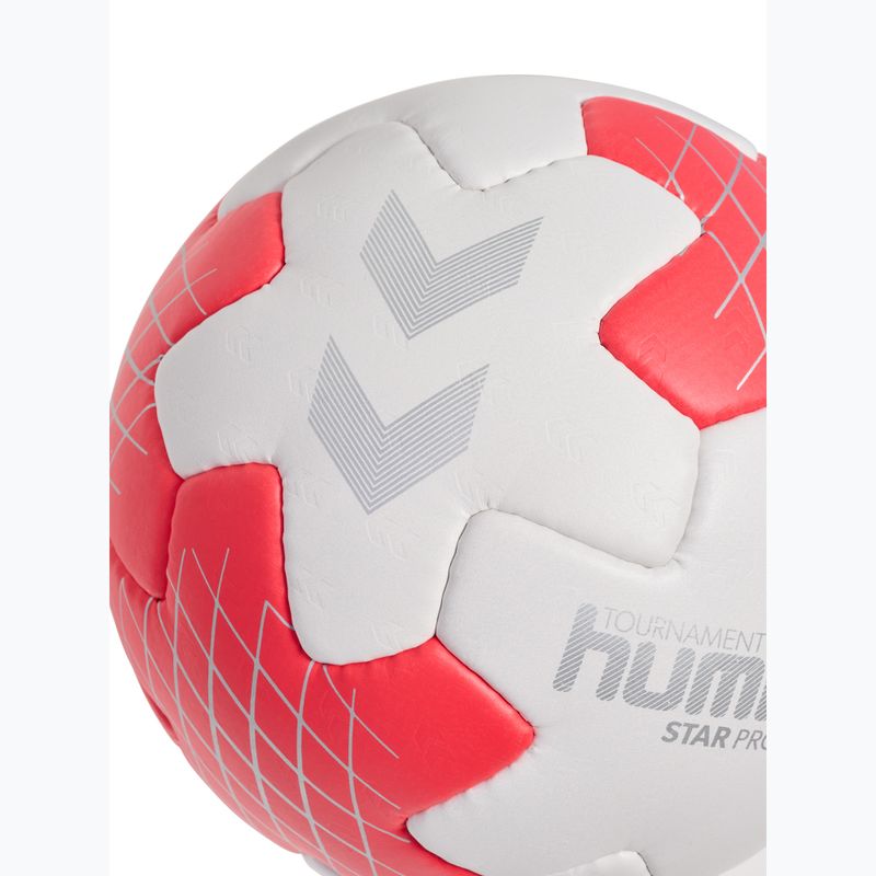 Piłka do piłki ręcznej Hummel Star Pro HB off white/red/silver size 2 4