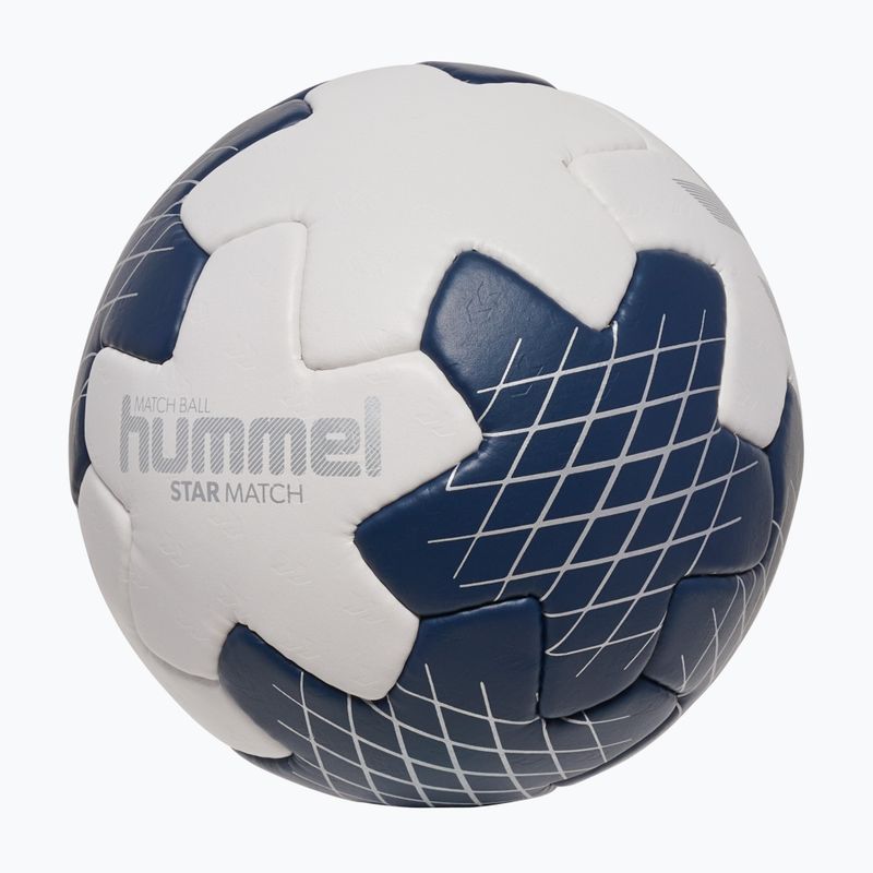 Piłka do piłki ręcznej Hummel Star Mach white/marine/silver size 2